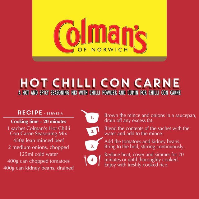 Colman's Chilli Con Carne Recipe Mix 50g