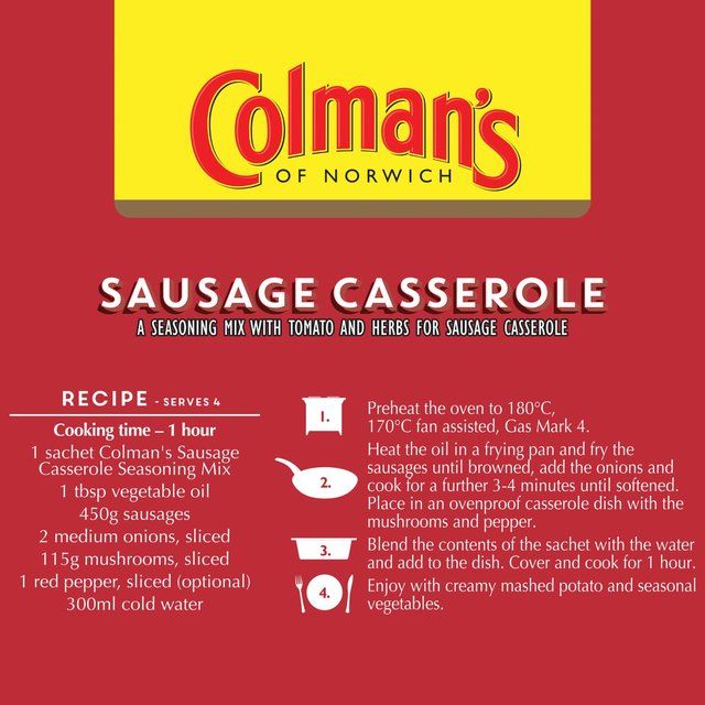 Colman's Sausage Casserole Recipe Mix 45g