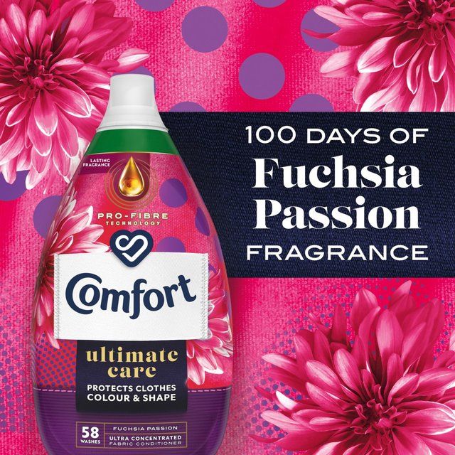 Comfort Intense Ultra Concentrated Fabric Conditioner Fuchsia 58 Wash 870ml