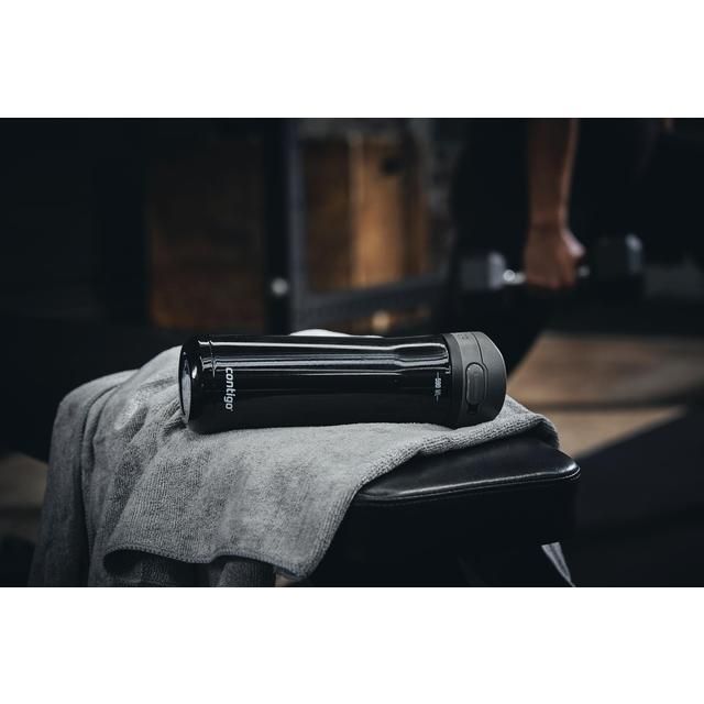 Contigo Jackson Chill Licorice Black Stainless Steel Reusable Bottle 590ml