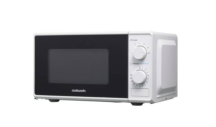 Cookworks 700W Manual Microwave - White