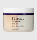 No7 Pure Retinol Vitamin C SPF 30 Day Cream Duo 2x50ml