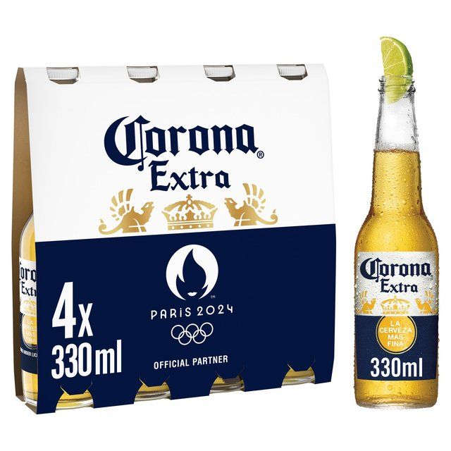 Corona Extra Premium Lager Beer Bottles 4 x 330ml