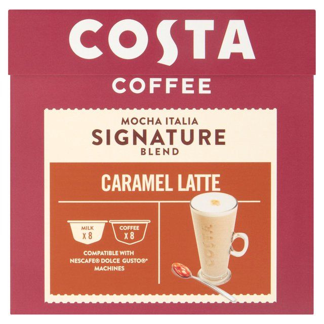 Costa Coffee Nescafe Dolce Gusto Compatible Caramel Latte 10 per pack