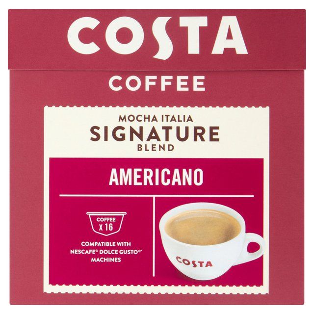 Costa Coffee NESCAFE Dolce Gusto Compatible Signature Blend Americano Pods 10 per pack