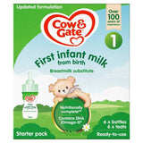 Cow & Gate 1 First Baby Milk Formula Liquid Starter Pack from Birth 6 x 70ml