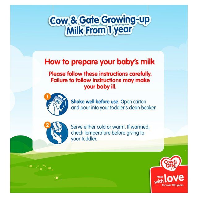 Cow & Gate 3 Toddler Milk Formula Liquid Multipack 15 x 200ml