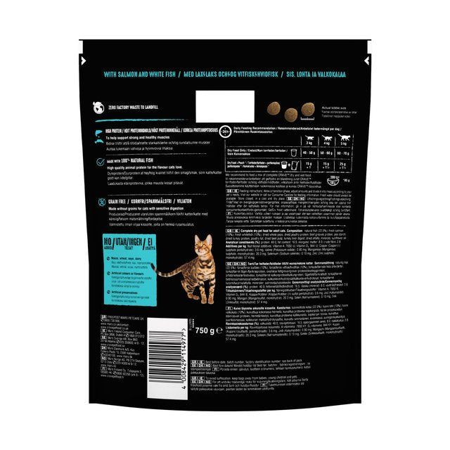 Crave Natural Grain Free Adult Dry Cat Food Salmon & Whitefish 750g