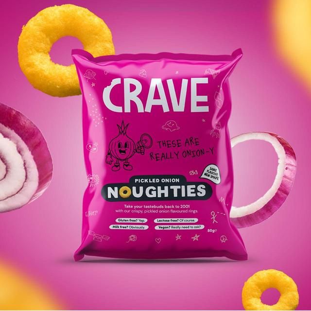 Crave Pickled Onion Noughties 80g