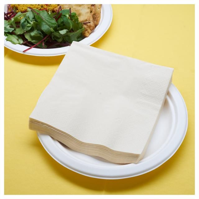 Cream Compostable Paper Napkins 125 per pack