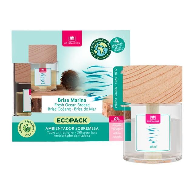 Cristalinas Wooden Top Diffuser Fresh Ocean Breeze 40ml