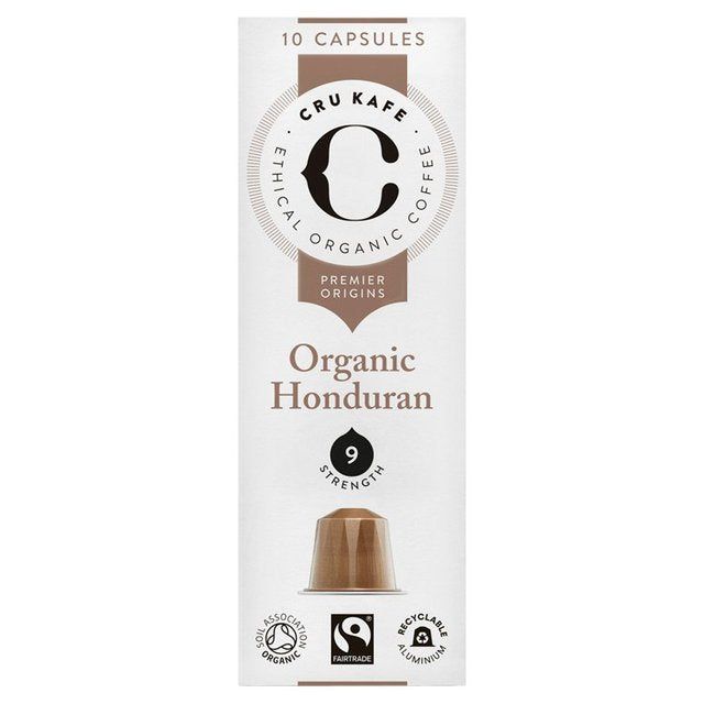 CRU Kafe Organic Honduran Single Origin Nespresso Compatible Capsules 10 per pack