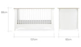 Cuddleco Clara 3 Piece Nursery Furniture Set - Ash & White