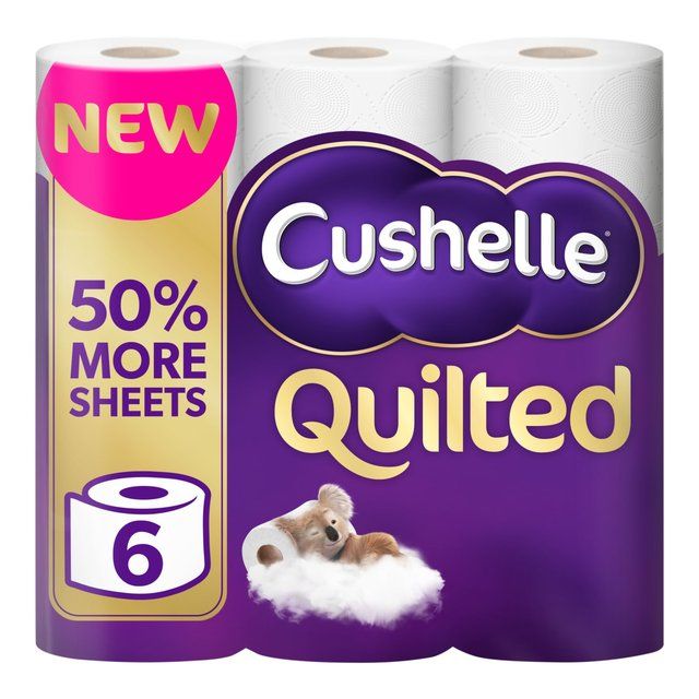 Cushelle Quilted Toilet Rolls 6 per pack
