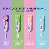 Nair Tough Hair Hair Removal Cream 90ml, imported from the UK