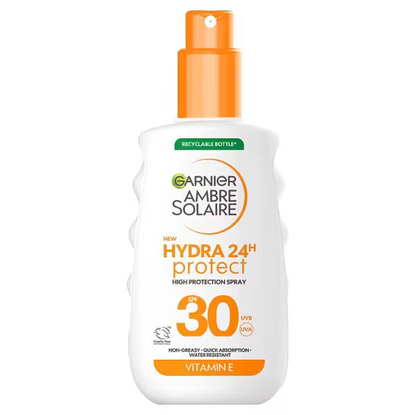 Garnier Ambre Solaire Hydra 24 Sun Spray 150ml, UK version