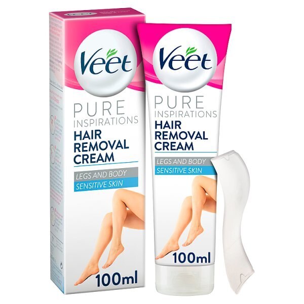 Veet Hair Removal Cream Body & Legs Sensitive 100ml GOODS Superdrug