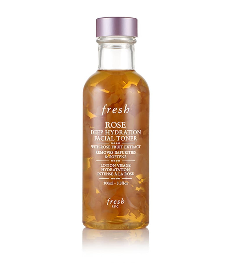 Fresh deep hydration facial toner with rose petals - British product