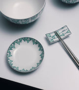 Geometric Print Chopstick Rests Set of 2, Dishwasher Safe, 7.5cm x 3.5cm