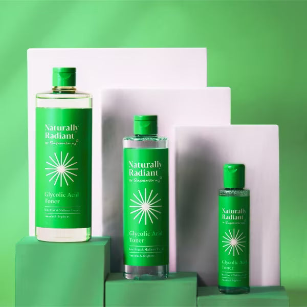 glycolic acid toner naturally radiant 100ml, imported from the UK