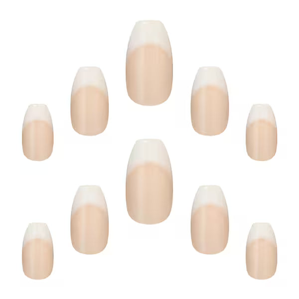 Elegant Touch French Acrylic Coffin Nails - British product