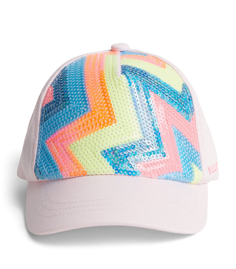 Billieblush Zigzag Sequinned Baseball Cap