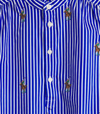 Ralph Lauren Kids Cotton Stripe Polo Bear Dress (2-7 Years), imported from the UK