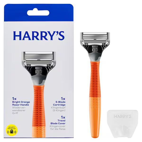 Harry's Truman Razor Handle Bright Orange, UK version