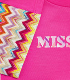 Missoni Kids Cotton Zigzag Trim Dress 4-14 Years, imported from the UK