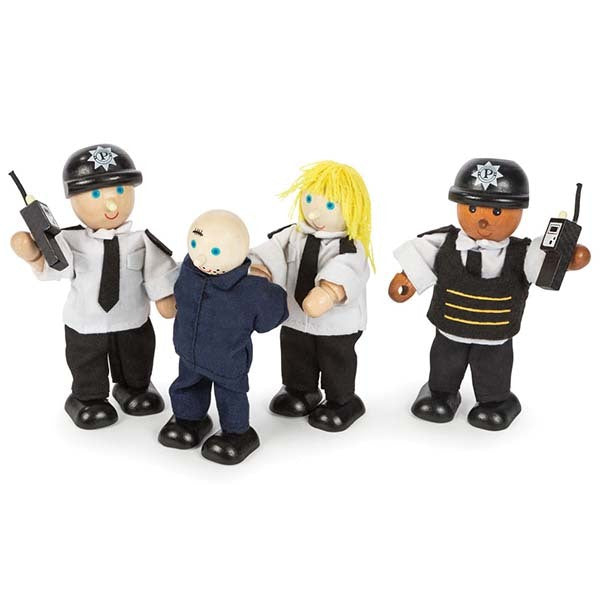 Tidlo Wooden Police Officers & Prisoner GOODS Superdrug
