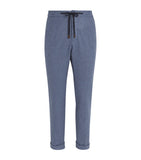 Cashmere and Cotton Blend Sweatpants with Turned-Up Cuffs and Pockets