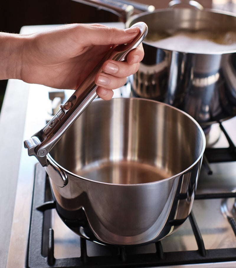Joseph Joseph Space Steel Folding-Handle 3-Piece Saucepan Set, UK version