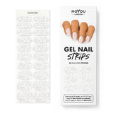 MoYou London gel nail strip white lace, imported from the UK