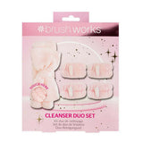 Brushworks Cleanser Set Microfibre Headband Wrist Bands Skincare Gift