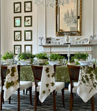 Summerill & Bishop Tisane Herb Garden linen napkins set of 6 50cm x 50cm (British brand)