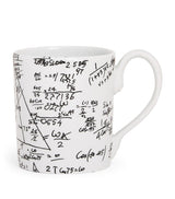 Mathematical Formulae Hand-Decorated Porcelain Mug, Approx. 9cm x 7cm