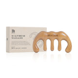 Benton Scalp Brush Massager 8-Prong Sandalwood - British product