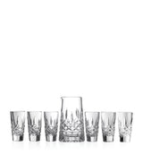 Waterford Lismore Pitcher and Shot Glass Glassware Set