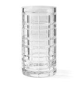 Ralph Lauren Home Large Hudson Plaid Crystal Glass Vase (28.5cm)