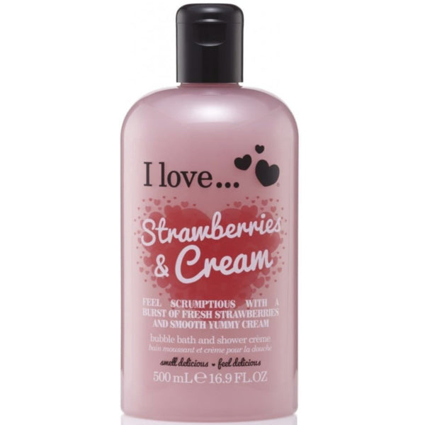 I Love Originals Strawberries & Cream Bath & Shower Crème 500ml