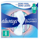 Always Sanitary Towels Infinity Normal (Size 1) Wings 12 per pack - McGrocer