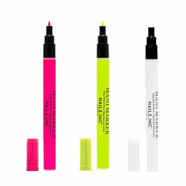 Nails.INC Neon Mani Marker Trio Multicolour 3 Pens imported from the UK
