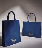 Harrods cotton logo tote bag medium, UK version