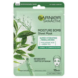 Garnier Moisture Bomb Green Tea & Hyaluronic Acid Rebalancing Sheet Mask