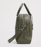 Bottega Veneta Leather Intrecciato Getaway 24 Ore Travel Bag