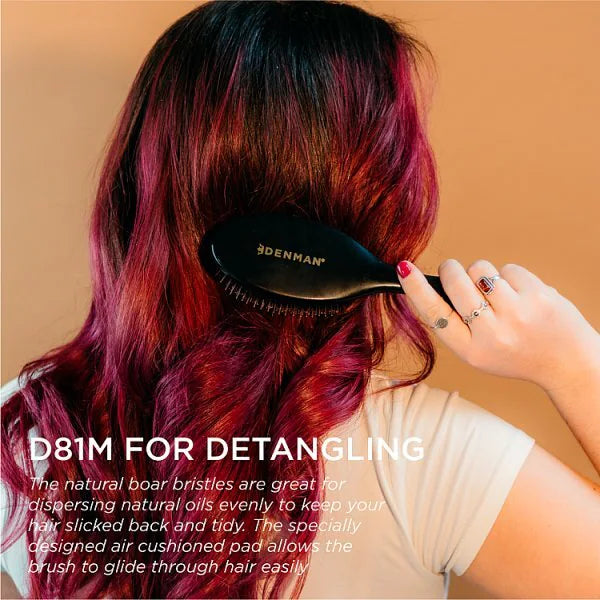 Denman D81M Synthetic Style Shine Finish Brush Medium - British product