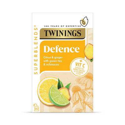 Twinings Superblends Defence Citrus Ginger Herbal Tea 20 Tea Bags