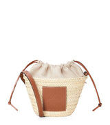 LOEWE Paula's Ibiza Woven Drawstring Bucket Bag