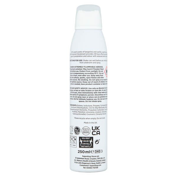 Superdrug Layering Lab Paradise Deodorant Spray 250ml GOODS Superdrug