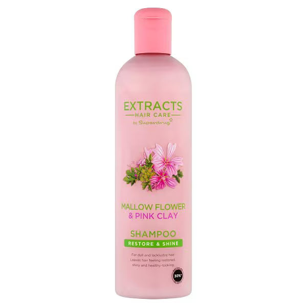 Superdrug Mallow Flower Pink Clay Shampoo (British brand)